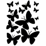 Бабочки на окна 15