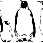 Пингвины на окна 1